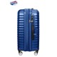 American Tourister Mala/Trolley Viagem Médio 67cm 4 Rodas Spinner Expansível JETGLAM Metallic Blue - Ref. 9271G00261
